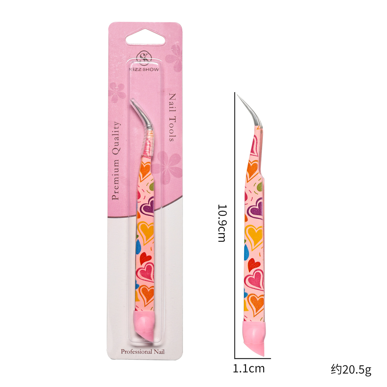 Eyelash Extension Japanese - Pinzas de doble punta para manicura,