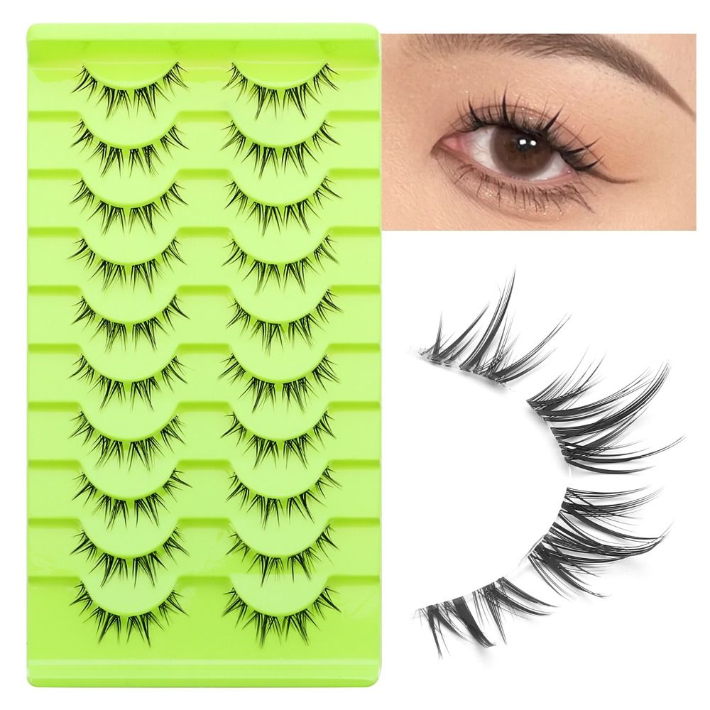 Eyelash Extension Japanese - Pestañas Postizas Negras para Cosplay Japonés,