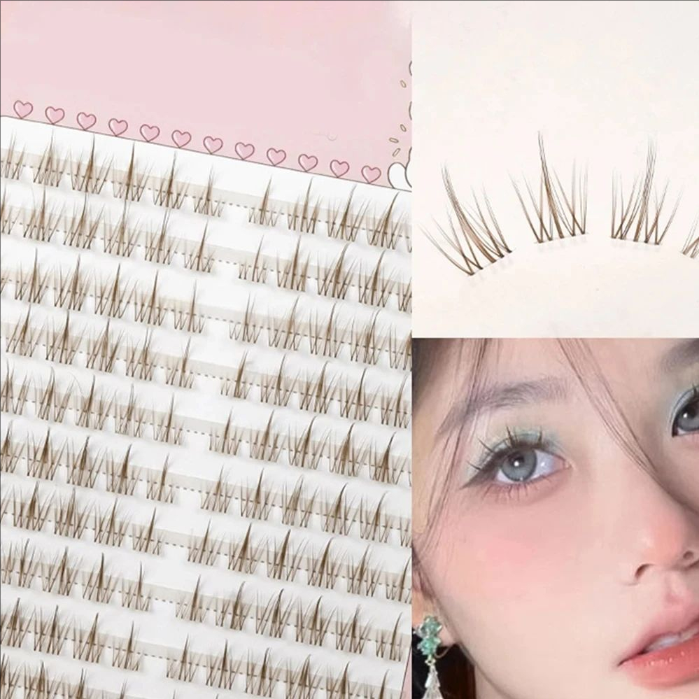 Eyelash Extension In Chinese - MJ pestañas postizas de girasol marrón,