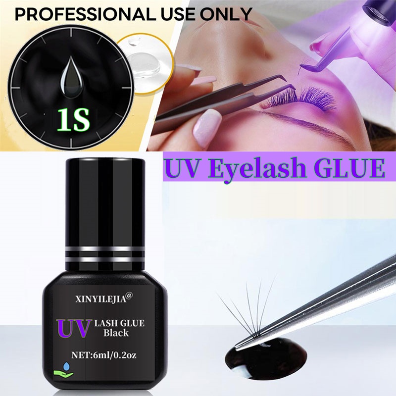 Eyelash Extension Korean - Nueva pegamento UV para pestañas, 6ml,