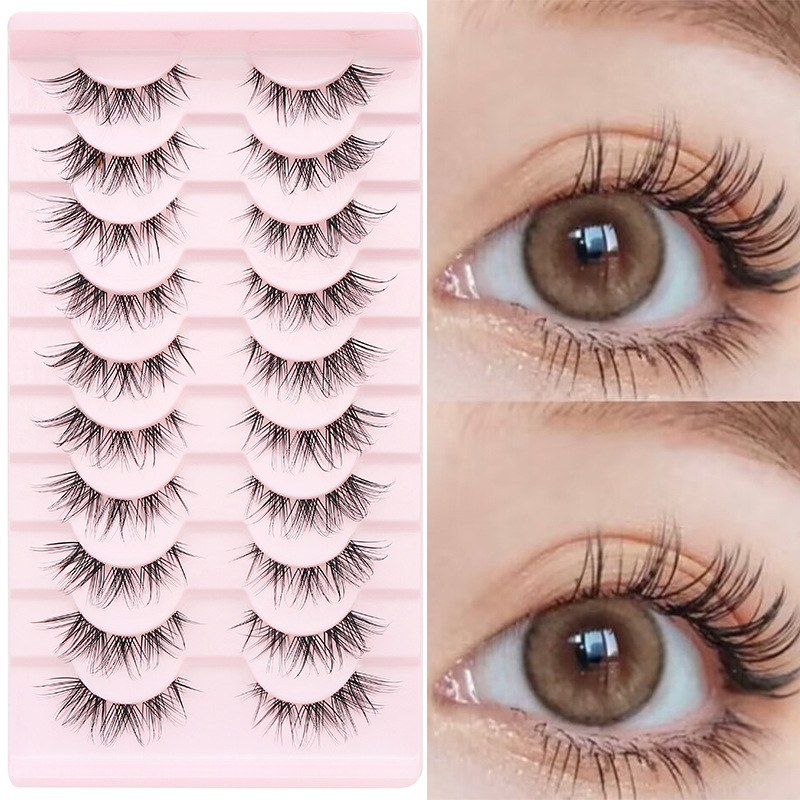 10 Pares de Pestañas Postizas  - Eyelash Extension Japanese reseña y precio